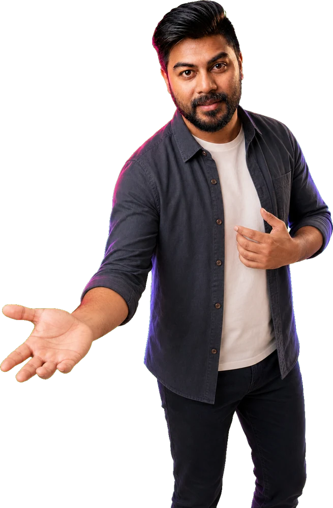 Hrishikesh Roy inviting you to book the live Sunday seat