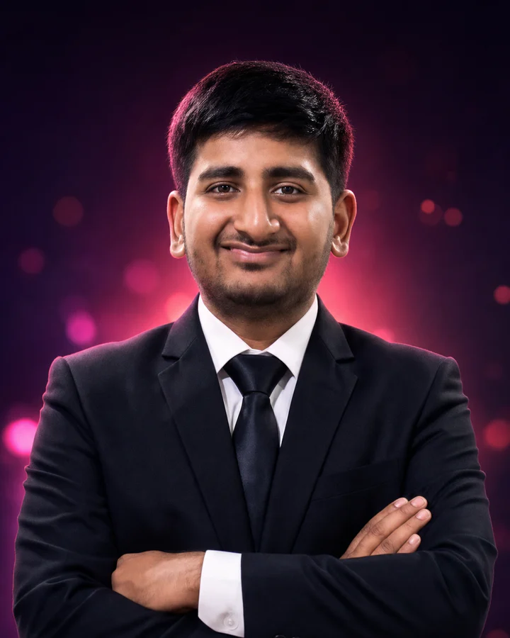 Amith S Patel, a No-Code Bootcamp student from Chikkamagaluru, Karnataka