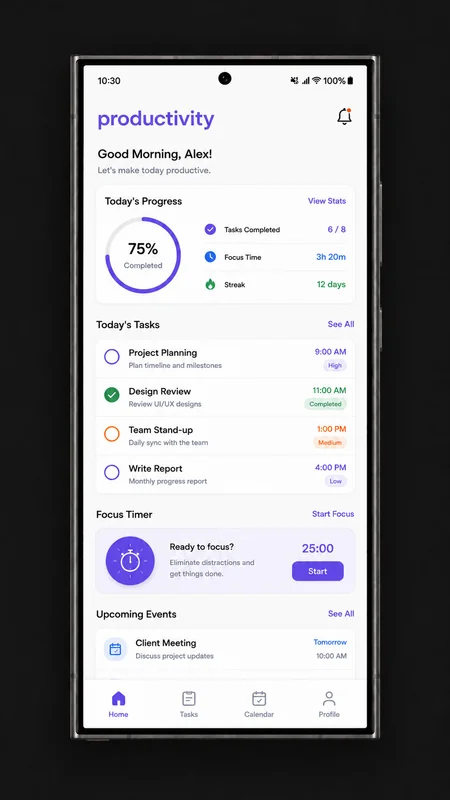 Productivity App you will build